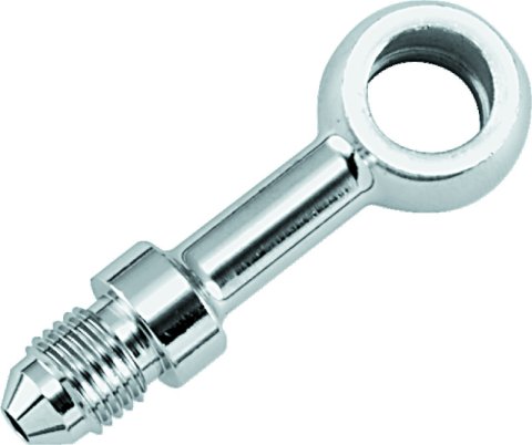 Twin Power Stainless Brake Fitting 3/8 Inch X AN3 Straight Banjo Adaptor