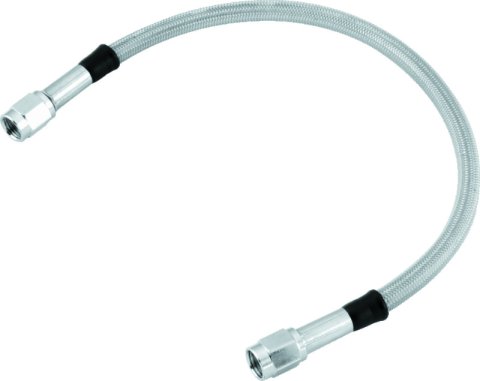 Twin Power 47 Inch Clear Coated Dot Stainless Steel Brake Hose AN-3