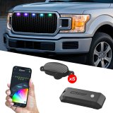 XK Glow XKmax Pre-Runner Style RGBW LED Grill Pods - 5pc thumbnail 1