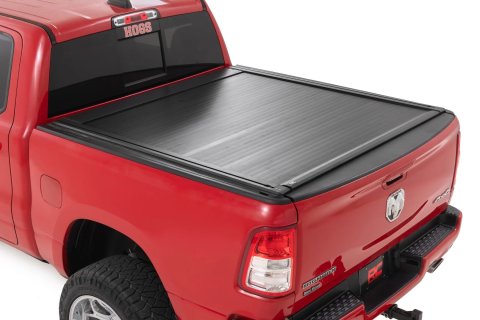 Tonneau Cover - Retracting - Powered - Remote Included - Aluminum - Black - 5 ft 7 in Bed - Ram Fullsize Truck 2019-25 - Kit thumbnail 2