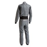 Driving Suit - Victory Pro - 1-Piece - SFI 3.2A/5 - FIA Approved - Single Layer - Fire Retardant Fabric - Gray / Black - X-Large - Each thumbnail 2