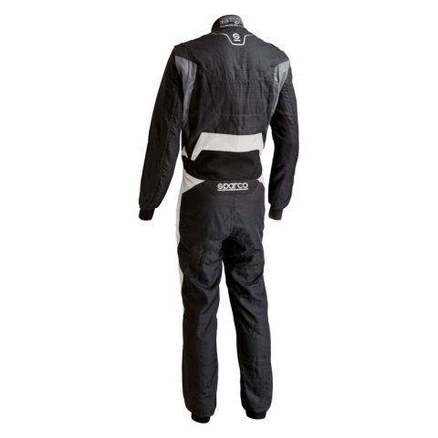Driving Suit - Victory Pro - 1-Piece - SFI 3.2A/5 - FIA Approved - Single Layer - Fire Retardant Fabric - Black / Gray - Medium/Large - Each thumbnail 2