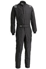 Driving Suit - Stint - 1-Piece - SFI 3.2A/5 - Double Layer - Aramid / Nomex - Black - Small - Each thumbnail 3