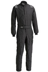 Driving Suit - Stint - 1-Piece - SFI 3.2A/5 - Double Layer - Aramid / Nomex - Black - Large/X-Large - Each thumbnail 3
