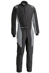 Driving Suit - Stint - 1-Piece - SFI 3.2A/5 - Double Layer - Aramid / Nomex - Black / Gray - Medium - Each thumbnail 3