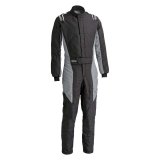 Driving Suit - Stint - 1-Piece - SFI 3.2A/5 - Double Layer - Aramid / Nomex - Black / Gray - Medium/Large - Each thumbnail 1