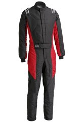 Driving Suit - Stint - 1-Piece - SFI 3.2A/5 - Double Layer - Aramid / Nomex - Black / Red - Large/X-Large - Each thumbnail 3