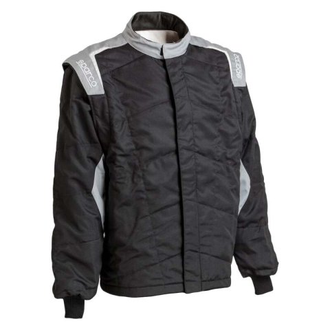 Driving Jacket - Stint - SFI 3.2A/5 - Double Layer - Aramid / Nomex - Black / Gray - Medium/Large - Each