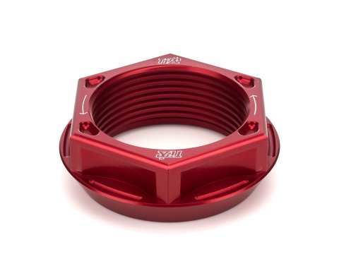 Rear Axle Nut - Right Hand Thread - Aluminum - Red Anodized - Sprint Rear Axles - Each