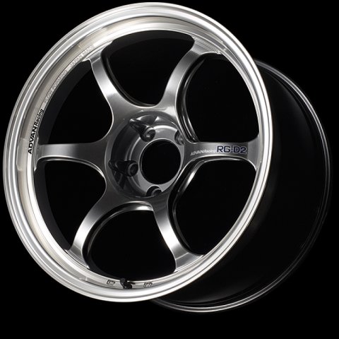 Advan RG-D2 16x6.5 / +35 Offset / 4x98 / 58mm Bore / Machining and Racing Hyper Black
