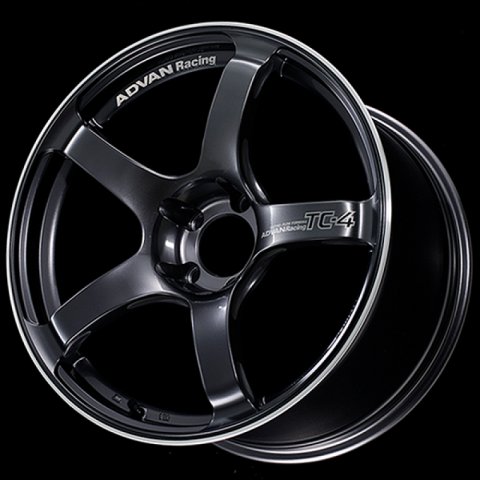 Advan TC4 18x7.5 / +48 Offset / 5x114.3 / 73mm Bore / Racing Gunmetallic and Ring