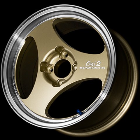 Advan ONI2 14x6.0 / +38 Offset / 4x100 / 63mm Bore / Machining and Champagne Gold