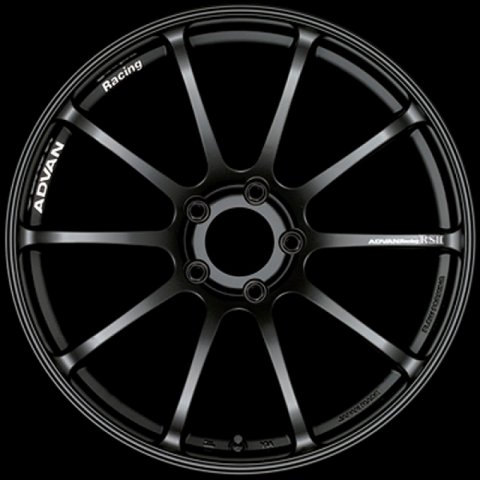 Advan RSII 17x8.5 / +35 Offset / 5x120 / 72.5mm Bore / Semi Gloss Black