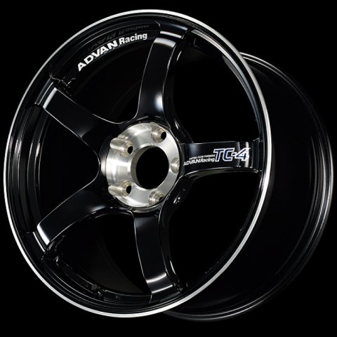 Advan TC-4 SE 15x5.5 / +45 Offset / 4x100 / 63mm Bore / Racing Gloss Black and Diamond Cut