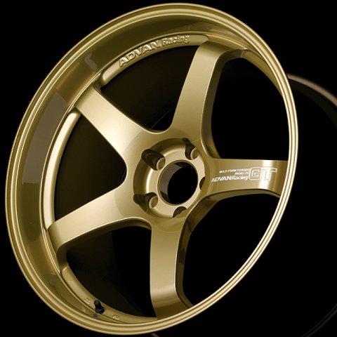 Advan GT for Porsche 18x12.0 / +47 Offset / 5x130 / 71.6mm Bore / Racing Gold Metallic