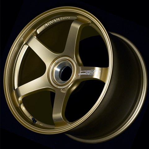 Advan GT for Porsche 19x8.5 / +50 Offset / 5x130 / 71.6mm Bore / Racing Brass Gold