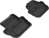 3D MAXpider 18-25 Jeep Wrangler Sport (JL) 2nd Row Floormats - Black thumbnail 1