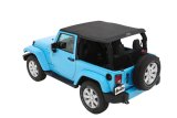 Bestop Trektop Slantback Soft Tops for 2007-2017 WRANGLER, 2018 WRANGLER JK - 56452-35 Top, Slantback, Polymer Cloth, Black Diamond, Tinted Windows, Jeep, 2-Door, Each thumbnail 3