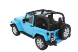 Bestop Trektop Slantback Soft Tops for 2007-2017 WRANGLER, 2018 WRANGLER JK - 56452-35 Top, Slantback, Polymer Cloth, Black Diamond, Tinted Windows, Jeep, 2-Door, Each thumbnail 4