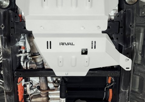 RIVAL 2015+ Ford F150 Powerboost Aluminum Transfer Case Skid Plate thumbnail 2