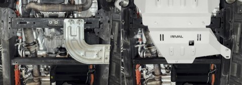RIVAL 2015+ Ford F150 Powerboost Aluminum Transfer Case Skid Plate thumbnail 3