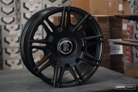 Vossen x Novitec SP2 22x10in - 5x120 BP - ET22 - Satin Black Rolls-Royce Phantom 1st Gen Front Wheel