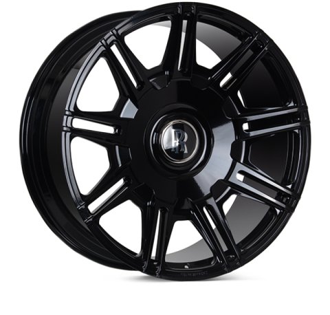 Vossen x Novitec SP2 23x10 - 5x112 BP - ET5 - Gloss Black Rolls-Royce Cullinan/Phantom Rear Wheel