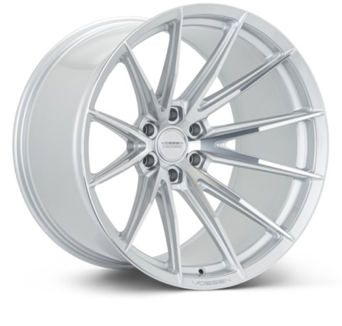 Vossen HFX-2 20x9.5 - 6x139.7 - ET15 - Deep - 106.1 - Silver Polished Wheel