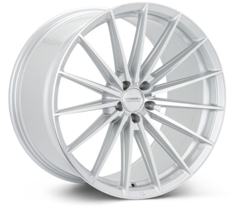 Vossen HFX-4 22x10.5 - 5x120 - ET38 - Deep - 72.56 - Silver Polished Wheel