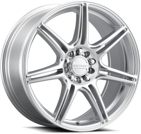 Raceline 148HS Apex 17x7.5in / 5X110 / 5X115 BP / 40mm Offset / 72.62mm Bore - Hyper Silver thumbnail 7