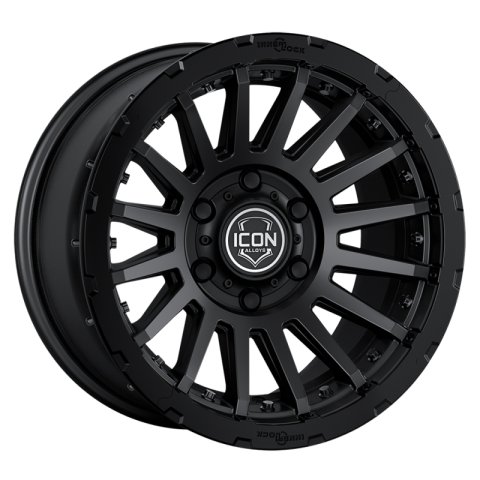 ICON Recon Pro 18x9 6 x 5.5 25mm Offset 6in BS 95.1mm Bore Satin Black Wheel thumbnail 1