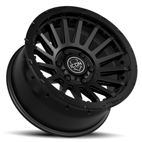 ICON Recon Pro 18x9 6 x 5.5 25mm Offset 6in BS 95.1mm Bore Satin Black Wheel thumbnail 2
