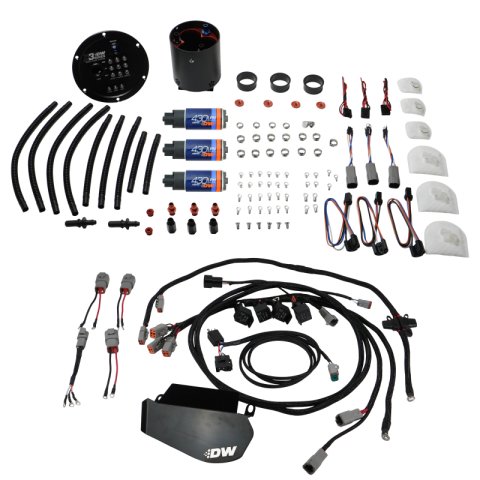 DeatschWerks 09-24 Nissan GT-R R35 X3 Triple Pump Module w/ DW430C Pumps and Plug and Play Harness