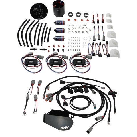 DeatschWerks 09-24 Nissan GT-R X3 Triple Pump Module w/ Triple DW810 Pumps/Controllers/PNP Harness thumbnail 1