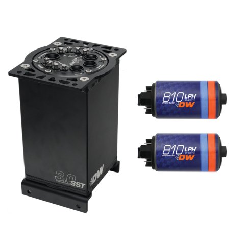 DeatschWerks 3.0L Staged Surge Tank w/ DW810 Fuel Pumps