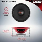 DS18 12in 500 Watts RMS 8 ohm Mid-Bass Loudspeaker thumbnail 4