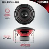 DS18 12in 600 Watts RMS 4 ohm DVC Double Stacked Magnet High Excursion Subwoofers thumbnail 5