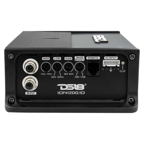 DS18 1-Channel Amp 1200/1ohm 800/2ohm 400/4ohm Watts RMS Class D thumbnail 1
