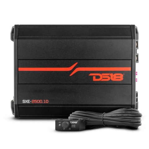 DS18 1-Channel SXE Amplifier Class D 800/1ohm 600/2ohm 300/4ohm Watts RMS- Black thumbnail 2