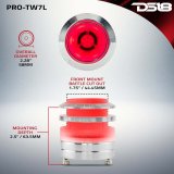 DS18 2.3in Super Bullet Tweeter 100 Watts RMS 1in Titanium Vc 4 ohm RGB LED Lights thumbnail 6
