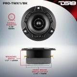 DS18 3.8in Super Bullet Tweeter 120 Watts RMS 1in Aluminum Vc 4 ohm Black thumbnail 6