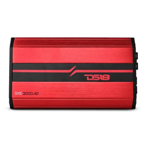 DS18 4-Channel SXE Amplifier Class D 2x 500/4ohm Bridge 4 x 320/2ohm 4 x 200/4ohm Watts RMS- Red thumbnail 1