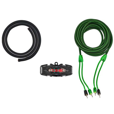 DS18 4-GA Amplifier Install Kit Advance- Green thumbnail 5