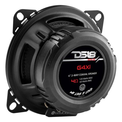 DS18 4in 40 Watts RMS 4 ohm 2-Way Coaxial Speaker System Universal Fit thumbnail 1