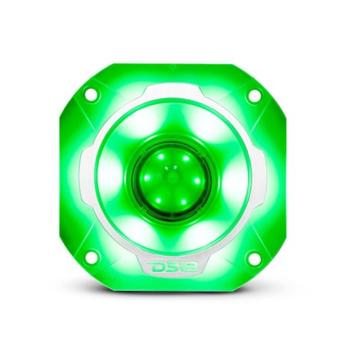DS18 4in Super Bullet Tweeter 250 Watts RMS 1.5in Titanium Vc 4 ohm RGB LED Lights thumbnail 2