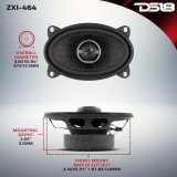 DS18 4x6in 60 Watts RMS 4 ohm 2-Way Coaxial Speaker w/ Kevlar Cones thumbnail 7