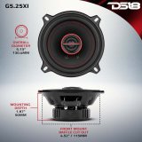 DS18 5.25in 45Watts RMS 4 ohm 2-Way Coaxial Speaker System Universal Fit thumbnail 3