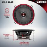 DS18 5.25in 80 Watts RMS 3 ohm 2-Way Coaxial Speakers And Component System w/ Fiberglass Cone thumbnail 5