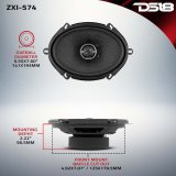 DS18 5x7in 70 Watts RMS 4 ohm 2-Way Coaxial Speaker w/ Kevlar Cones thumbnail 3
