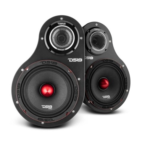 DS18 6.5in 2-Way Speaker Pods Fits 2x 6.5in Speakers 2x 3.78in Tweeters Speakers Not Included thumbnail 3